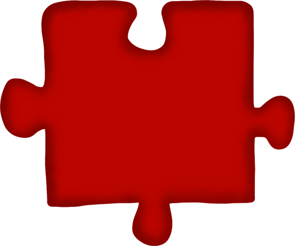 Red Puzzle Piece Illustration